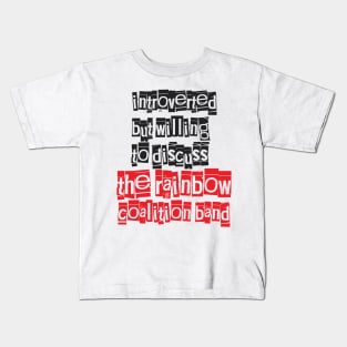 Introverted & Music-The Rainbow Coalition Band Kids T-Shirt